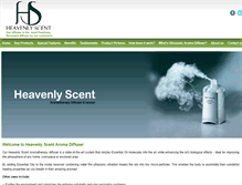 Tablet Screenshot of heavenlyscentdiffuser.com